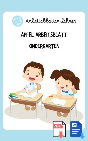 Apfel Arbeitsblatt Kindergarten