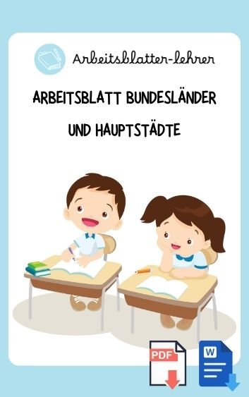 Arbeitsblatt Bundesländer Und Hauptstädte