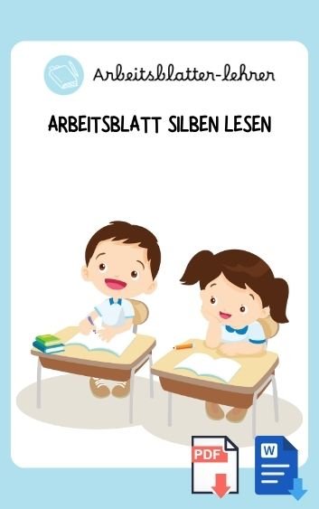 Arbeitsblatt Silben Lesen