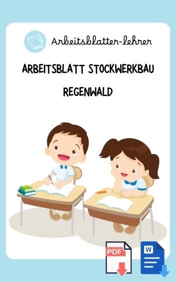 Arbeitsblatt Stockwerkbau Regenwald