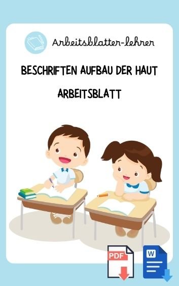 Beschriften Aufbau Der Haut Arbeitsblatt