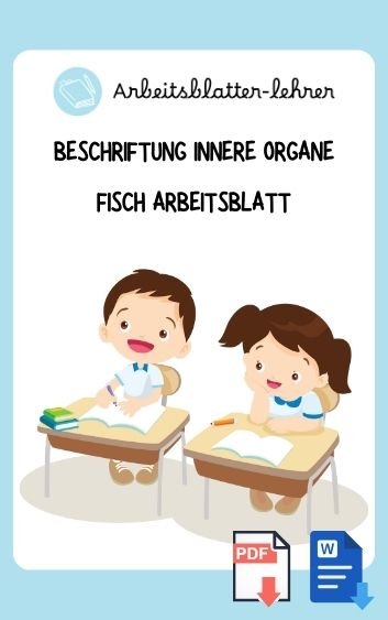 Beschriftung Innere Organe Fisch Arbeitsblatt