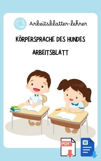 Körpersprache Des Hundes Arbeitsblatt