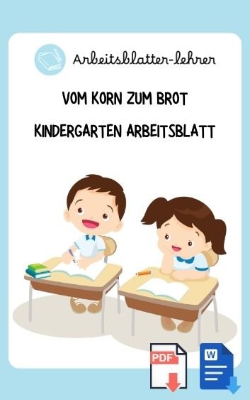 Vom Korn Zum Brot Kindergarten Arbeitsblatt